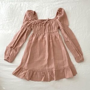 Light pink mini dress